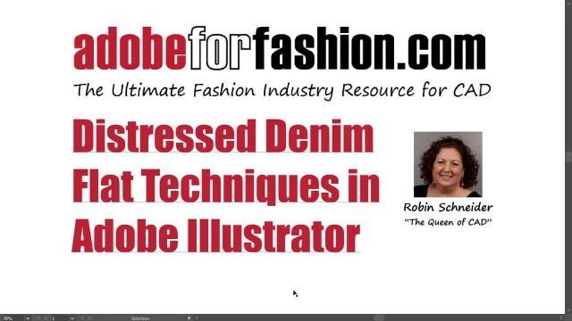 'Adobe for Fashion: Distressed Denim Flat Techniques Using Adobe Illustrator'