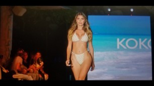 '4K Kokonut Swimwear runway show at SLS Pool in South Beach, for Miami Swim Week - The Shows'