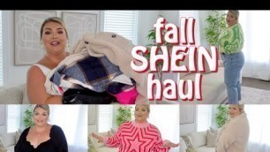 'HUGE PLUS SIZE SHEIN FALL HAUL + TRY ON'