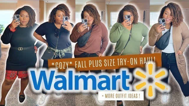 '*COZY* WALMART PLUS SIZE CLOTHING HAUL 2022 | TRY ON FALL FASHION OUTFITS'