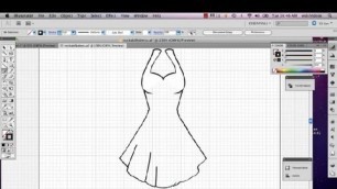 'How to Create Pleats on a Dress in Illustrator : Adobe Illustrator'