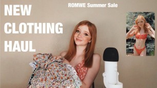 'ASMR - Clothing Try-On Haul - Summer Sale From ROMWE'