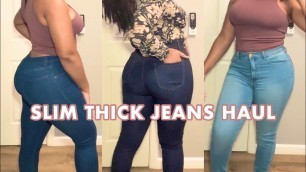 'BEST & WORST FASHION NOVA JEANS FOR THE SLIM THICKY’S? | SIZE 13 & SIZE 15 | FUN LIFE | Ohema Nae'