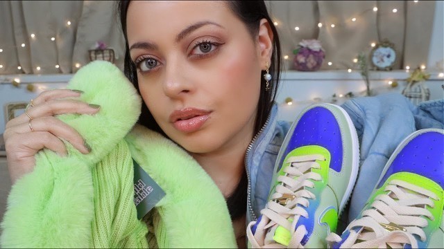 'ASMR| Clothing Haul Show & Tell - Tingly Fabric Sounds, Tag Tapping and Crinkles'