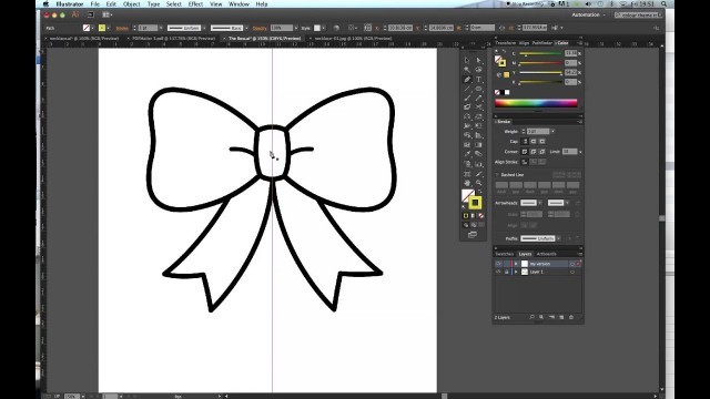 'My Fashion Tutor video tutorial: Drawing a bow with Adobe illustrator - Part 1'