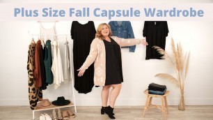 'Plus Size Fall Capsule Wardrobe // Curvy Fashion'