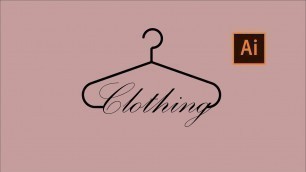 'How to create hanger | how to design clothing logo | Adobe illustrator tutorial'