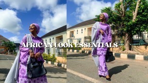 'AFRICAN LOOK ESSENTIALS: how to style your African Fabrics | Nigerian fashion styles 2022'