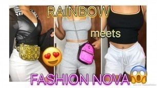 'RAINBOW meets FASHION NOVA 