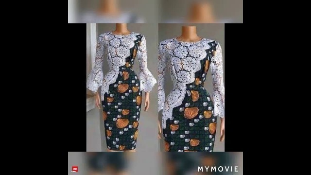 'Ankara and lace style combination / African print styles/ trending/latest/2021 Nigerian styles'