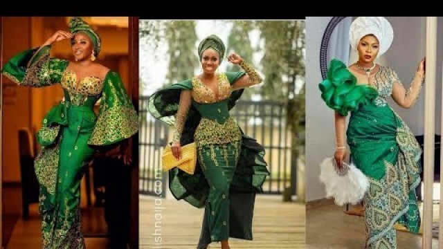 'Asoebi green Nigerian fashion styles for 2022'