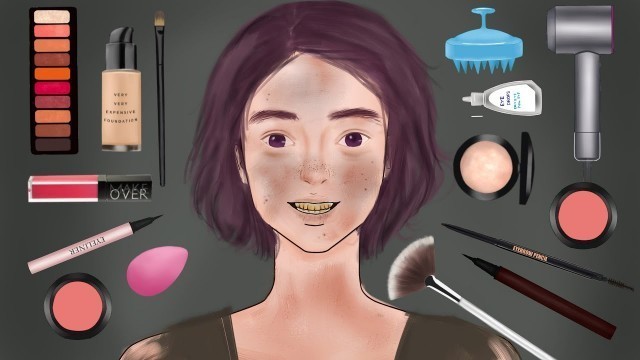 'Makeup animation // HOMELESS to PRINCESS transformation // asmr stop motion animation'