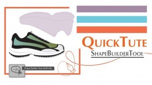 'Using shape Builder Tool in Adobe Illustrator and Athletic shoes'