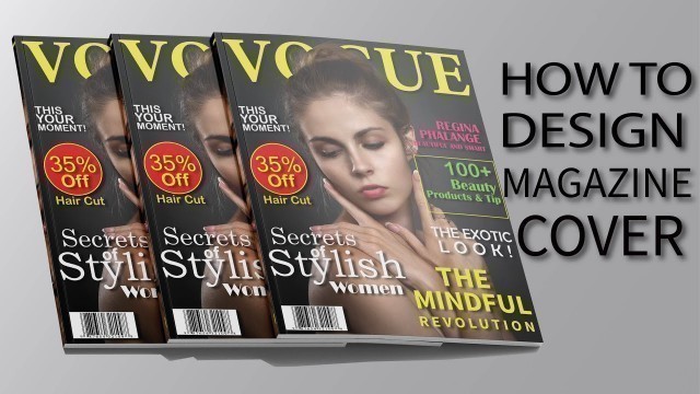 'How To Design Magazine Cover Page | Adobe Illustrator | Magazine Graphic Design'