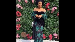 '2021 owanbe/fabulous velvet and lace asoebi styles/ Nigerian /owanbe /party /trending styles'