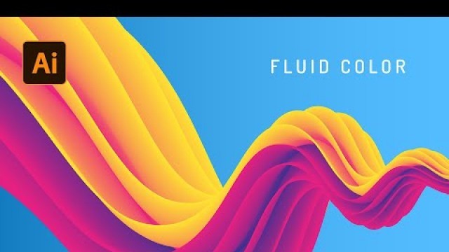 'How to Create Fluid Color Abstract Background Fast & Simple Adobe Illustrator Tutorial'