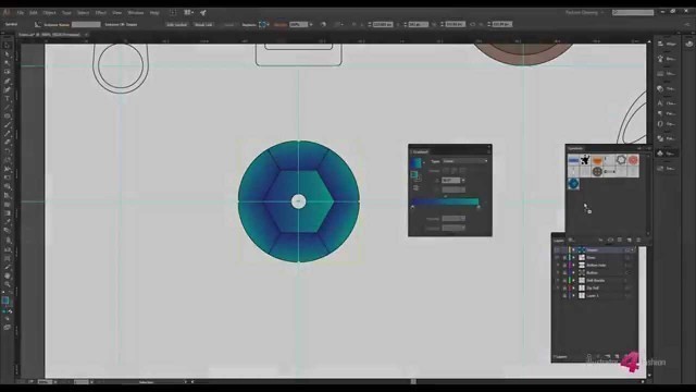 'How to draw a sequin in Adobe Illustrator CC'