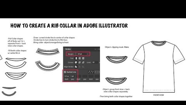 'How to create a Rib collar in Adobe Illustrator'