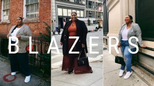 'PLUS SIZE FALL OUTFITS | 3 WAYS TO WEAR A BLAZER'