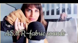 'ASMR-Fashion Haul-fabric, tapping and crinkling sounds- #asmr #tingles'