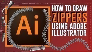 'HOW TO DRAW A ZIP: Tutorial using adobe illustrator. Quick guide to draw zips in different styles'