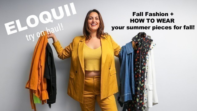 'Fall-Fashion Eloquii Plus Size Haul 2018 - 9 LOOKS!'