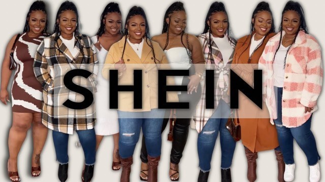 'SHEIN FALL HAUL 2022 | Affordable Plus-Size Shackets, Coats, Sweater Dresses Under $40'