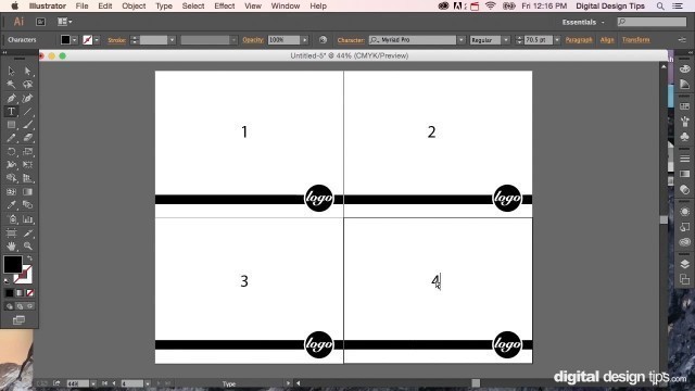 'How to make a multiple page layout in Adobe Illustrator and save as PDF'