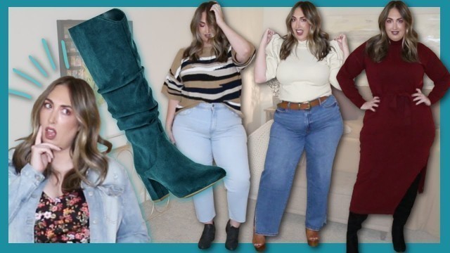 'WALMART FALL CLOTHES THAT BLEW MY MIND! OMG! Walmart Fall Plus Size Try On Haul'