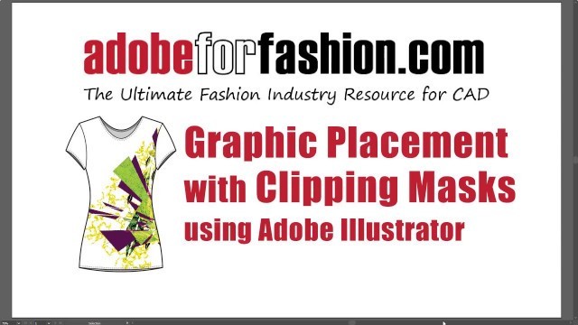 'Adobe for Fashion: Graphic Placement in Flats Using Illustrator'