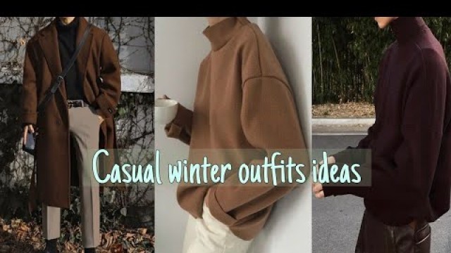 'Casual winter outfits ideas for men| Korean fashion men| winter fashion for Men|2022 special #outfit'