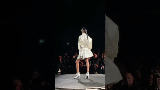 'Bella Hadid closing the VivienneWestwood show! #bellahadid #viviennewestwood #shorts #fashion'