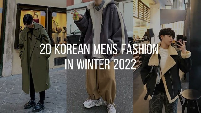 '20 Korean Fashion Winter Outfit Ideas for Men | Korean Mens Winter Fashion | Korean Mens Lookbook'