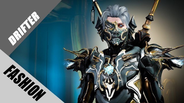 'Warframe | Fashion Frame | Drifter : Chevalier of the Golden Empire'