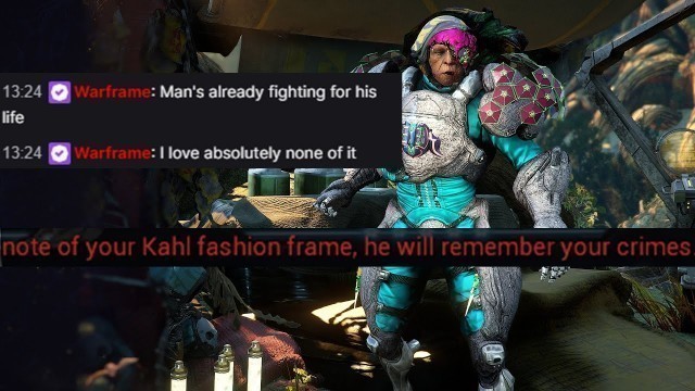 'Warframe Bullied My Kahl So I Have To Fashion Frame Again!'