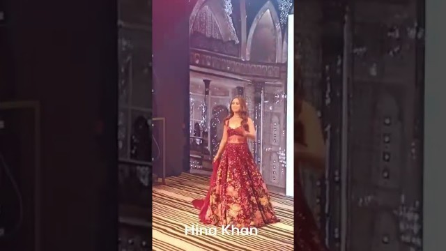 'Hina Khan on Times Fashion week Ramp walk #fashiondesigner #song #music #trending #viral'