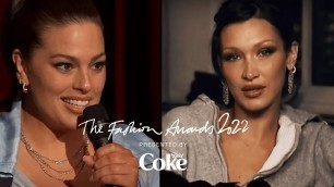 'Bella Hadid Wins Model of The Year | The Fashion Awards 2022 Presented by Diet Coke'