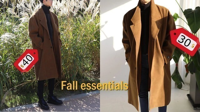 'fall essentials 2022 mens / Korean style'