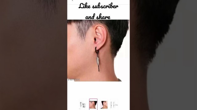 '#shorts korean style earrings for mens 