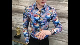 'Camisa Hombre Mens Fashion Shirt Ropa Asiatica Moda 2020 SKU  22403'