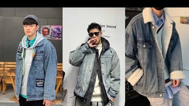 'How to Style A Denim Jacket Like A Korean Men | Korean Mens Spring Fashion | Style Denim Jacket'