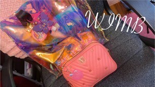 'WIMB Victoria Secret crossbody and Five Below fluorescent tote