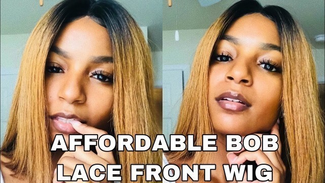 'AFFORDABLE BOB LACE FRONT WIG FOR $60 | ft. Berry\'s Fashion Hair | Ebony Alexis'