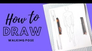 'How to Draw Male Walking Pose | Sonal Jain'