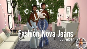 'Sims 4 Fashion Nova Jeans CC Folder'