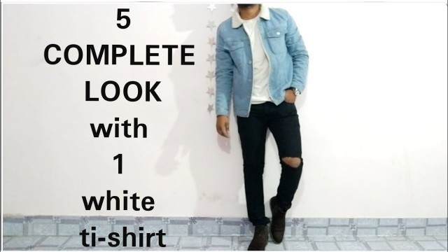 'How to..1 single white tishirt in 5 different style'