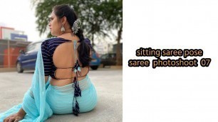 'sitting saree pose 07 | saree photoshoot | saree fashion | sitting pose | pretty savita'