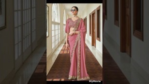 'frill saree 