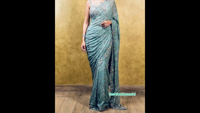 'Partywear Designer saree | Celebrity saree @fashionbyaashi #saree #fashion #shorts #youtubeshorts'