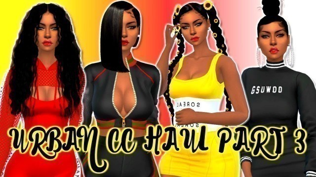 'GLOWING NAILS, FASHION NOVA SETS, AND MORE! | URBAN CC HAUL PART 3 | THE SIMS 4'